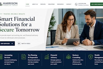 design accounting, finance, tax and financial advisor website