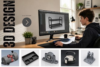 3d product design, and realistic rendering