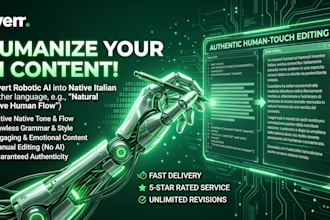 edit, proofread, and humanize your italian ai content