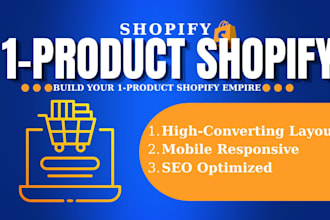 build a high converting 1 product shopify store for pet or sleep tech