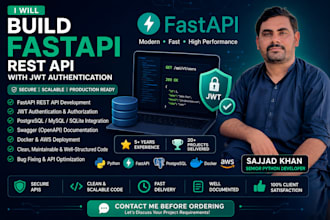 build a fastapi rest API with authentication