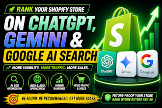 rank your shopify store on chatgpt, gemini and google ai search