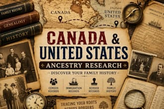 trace your US and canada ancestry using census and immigration records