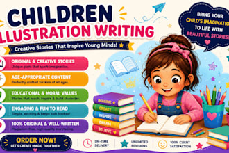 be children story book writer kids storybook, formatting, ghostwriter kids story