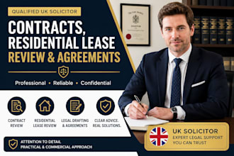 be your UK solicitor for contracts, residential lease review and agreements