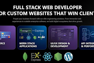 be your expert full stack web developer for custom websites