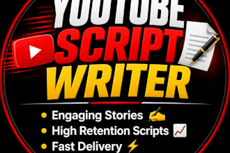 do creative story writing and video script writing