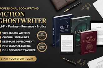 be fiction book ghostwriter sci fi fantasy and romance erotica story ghostwriter