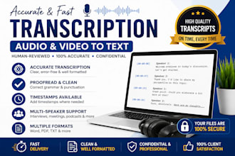 transcribe audio and video accurately