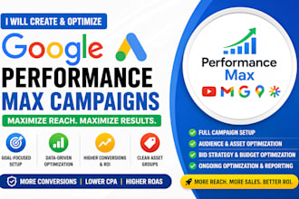 create and optimize google ads performance max campaigns