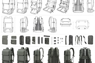 design survival gear bag, hunting backpack, duffel bagpack, solar charging bag