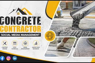 manage social media for construction contractors