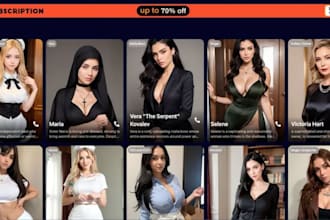 develop nsfw ai character websites, ai chatbot websites, ai website, ai web app