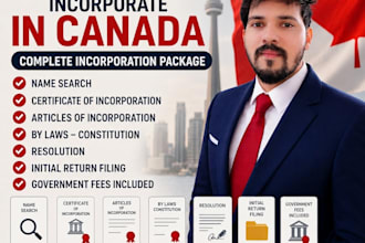 incorporate company in canada for you