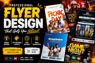design a professional flyer for your brand