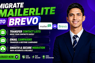 migrate mailerlite brevo contact list email campaigns automation email design