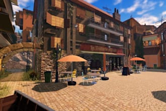 do low poly roblox map, terrain map, tycoon map, roblox assets and environment