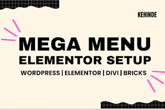 create a custom elementor mega menu for your wordpress website