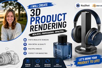 product rendering, 3d render, cgi product visualization, keyshot, product mockup