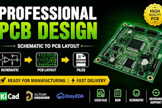design professional pcb layout and generate gerber files