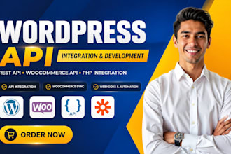 do wordpress API integration, rest API, woocommerce API, and custom PHP API