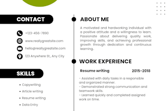 write a job winning resume and cover letter