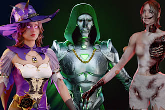 create game ready 3d characters