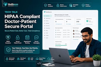 secure a hipaa compliant medical, clinic, doctor website with patient portal