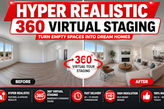 do hyper realistic 360 virtual staging