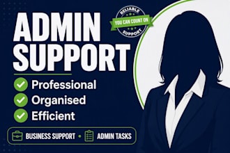 help with admin and business support tasks