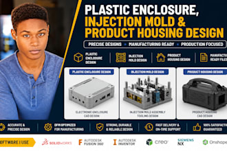 design plastic enclosure, injection mold and product housing for manufacturing