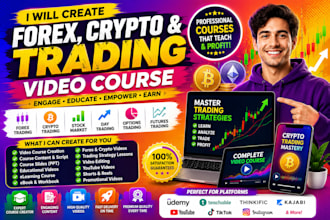 write forex trading, stock trading, course content, ebook video course