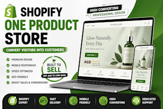 build a high converting shopify one product store