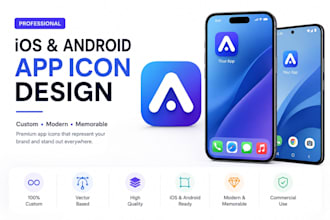design a professional ios and android mobile app icon