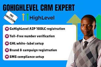 setup gohighlevel a2p 10dlc toll free compliance white label gohighlevel setup