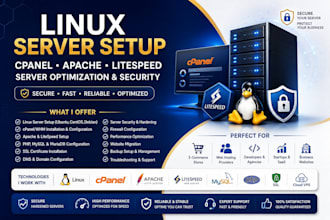 configure linux server, apache, litespeed and web hosting trouble fix
