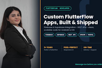 build, customize, and fix flutterflow apps with firebase or supabase