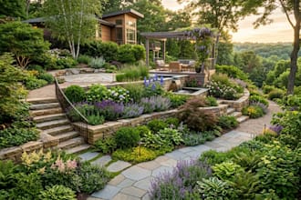 do landscape site plan backyard plan garden layout plot plan custom illustration