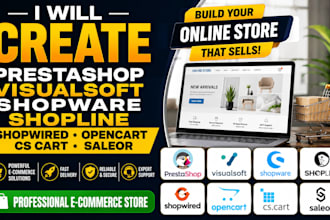 create prestashop visualsoft shopware shopline shopwired opencart cs cart saleor
