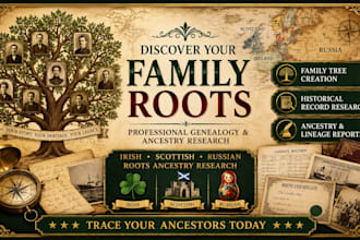 irish scottish and russian roots ancestry genealogy for lineage family tree