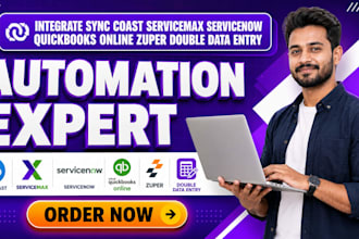 sync coast servicemax servicenow quickbooks online zuper double data entry