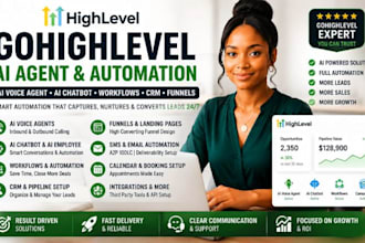 gohighlevel ai agent,ghl voice ai, ai chatbot,gohighlevel expert, ghl workflow