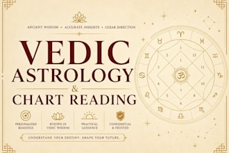 do vedic astrology, chart and nakshatra reading with remedies