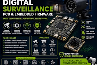 design compact digital surveillance pcb and embedded firmware
