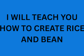 teach you how to cook rice ad bean