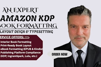 be book formatter, ebook formatter, kindle, paperback, amazon kdp, epub, layouts