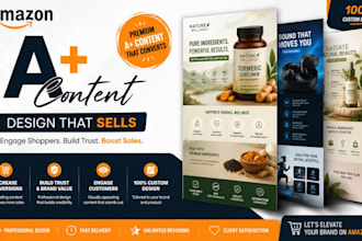 design amazon a plus content, amazon listing image and amazon product image