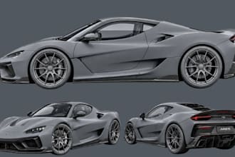 create 3d car models, realistic car renders and car animation