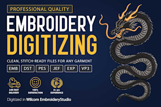 do professional embroidery digitizing using wilcom