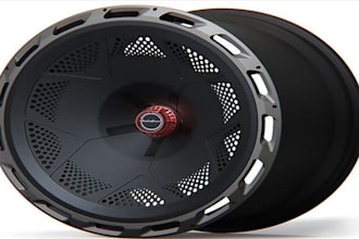 create custom 3d rim design for cars and bikes, 3d tires, 3d  wheel rendering